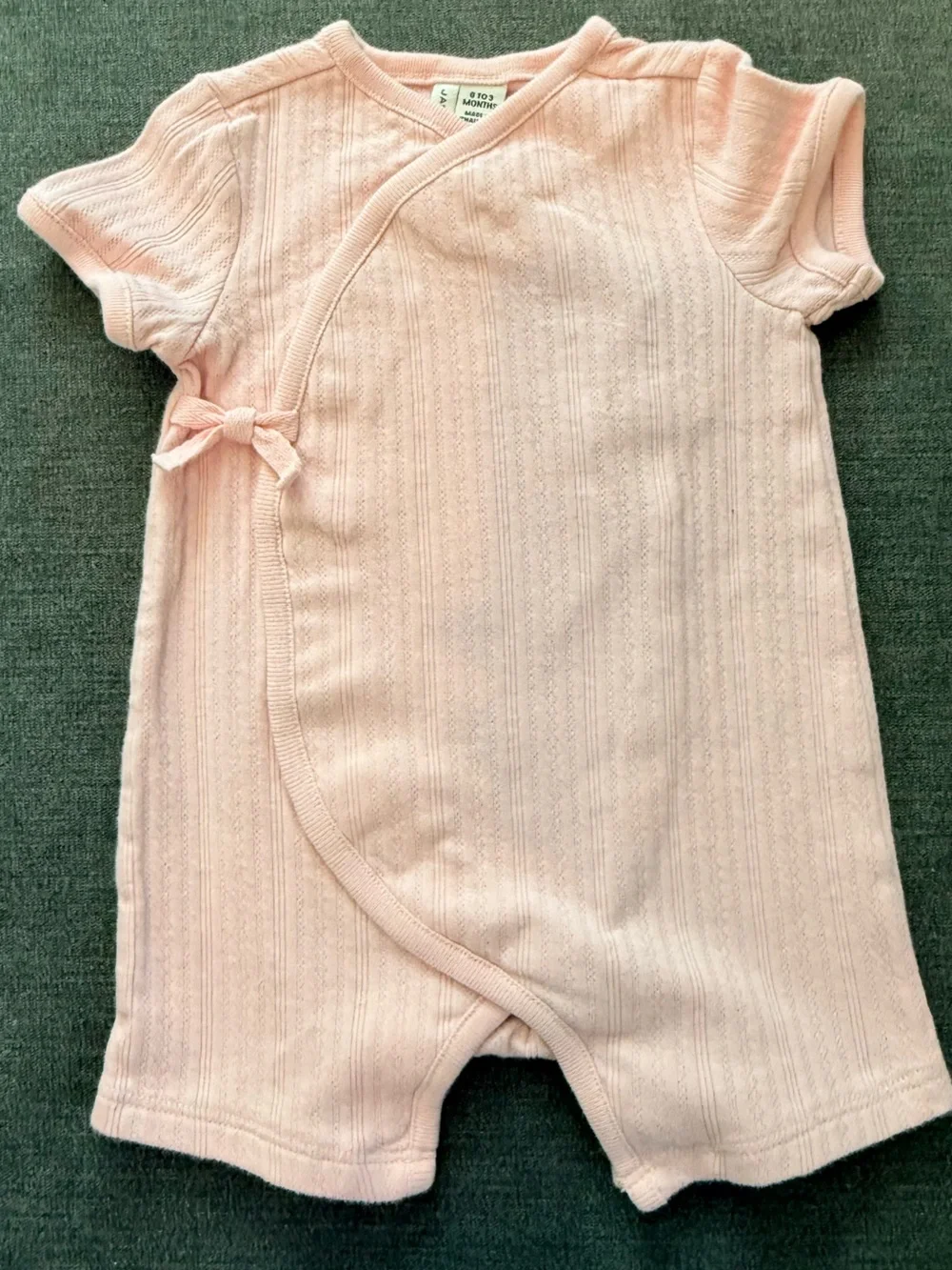 Janie and Jack Baby Pink Pointelle Outfit 0-3 Months